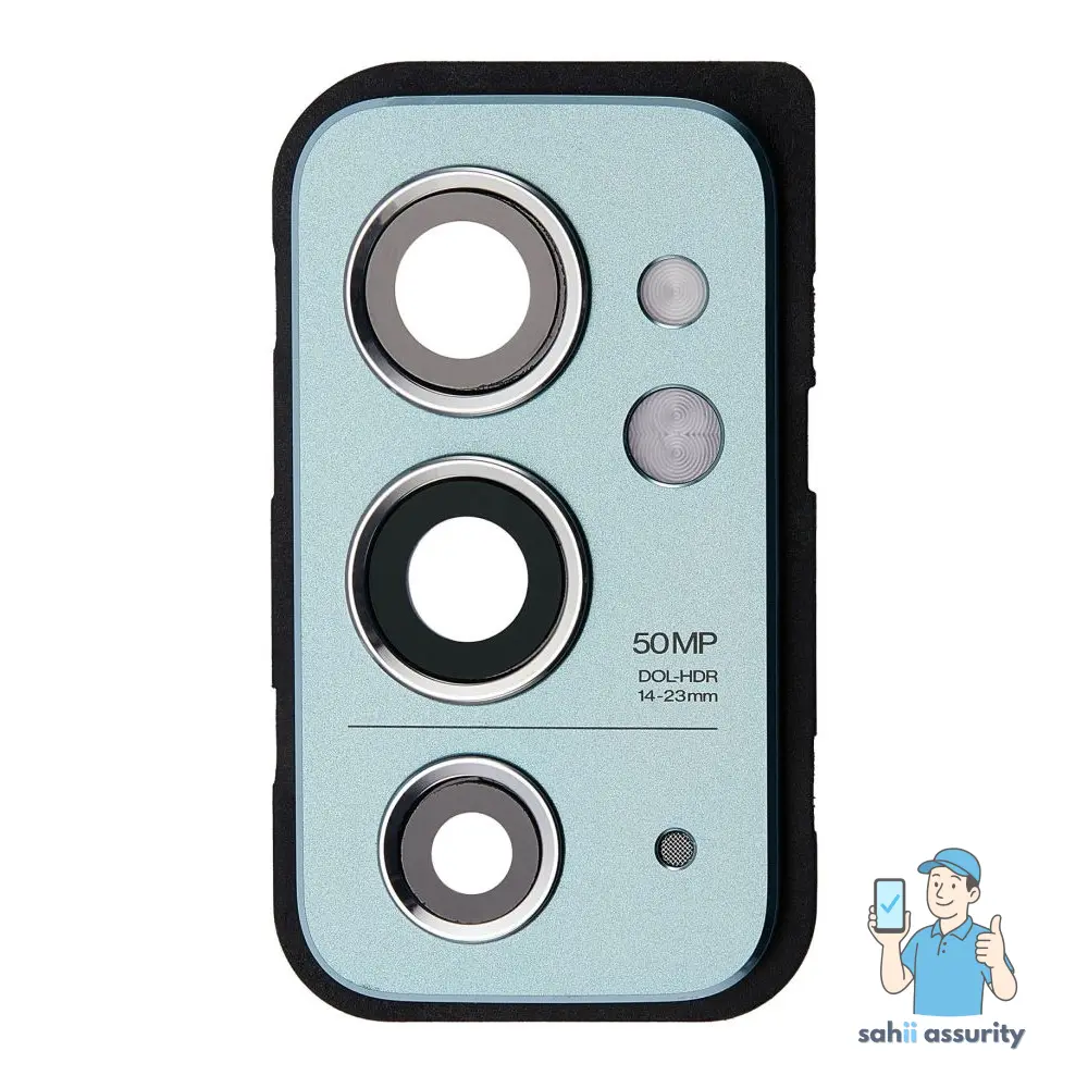 Camera Lens Glass with Frame for OnePlus 9RT 5G Blue thumbnail